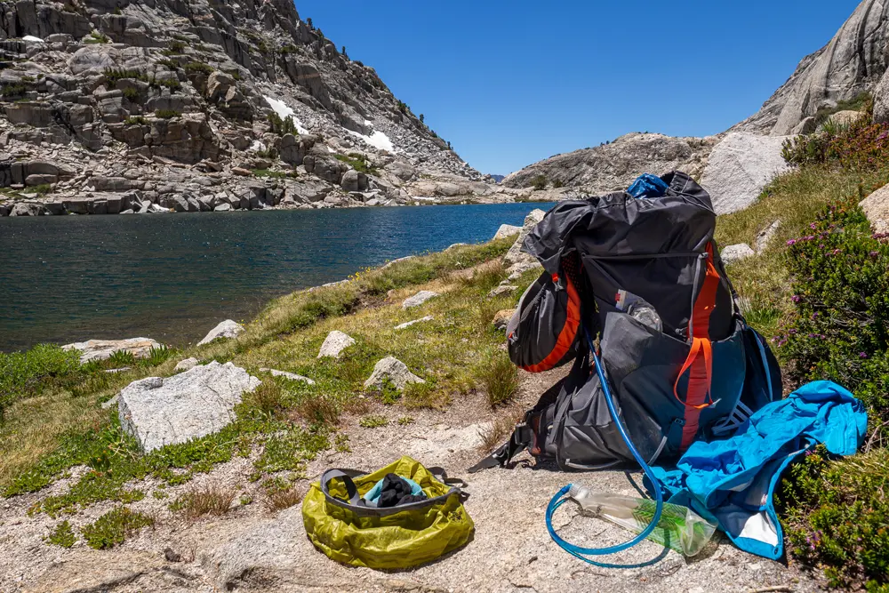 An den Palisade Lakes auf dem John Muir Trail und Pacific Crest Trail