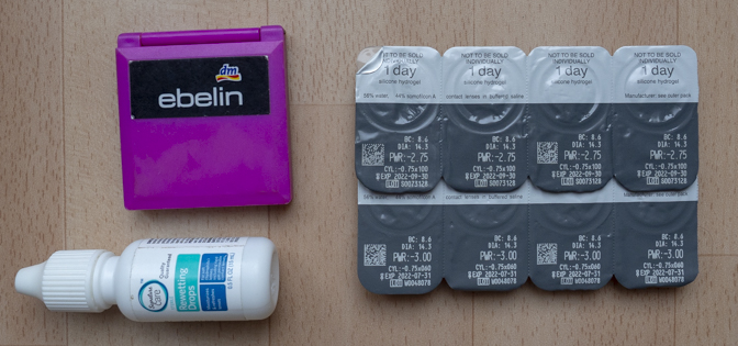 Trekkingausrüstung Kontaktlinsen