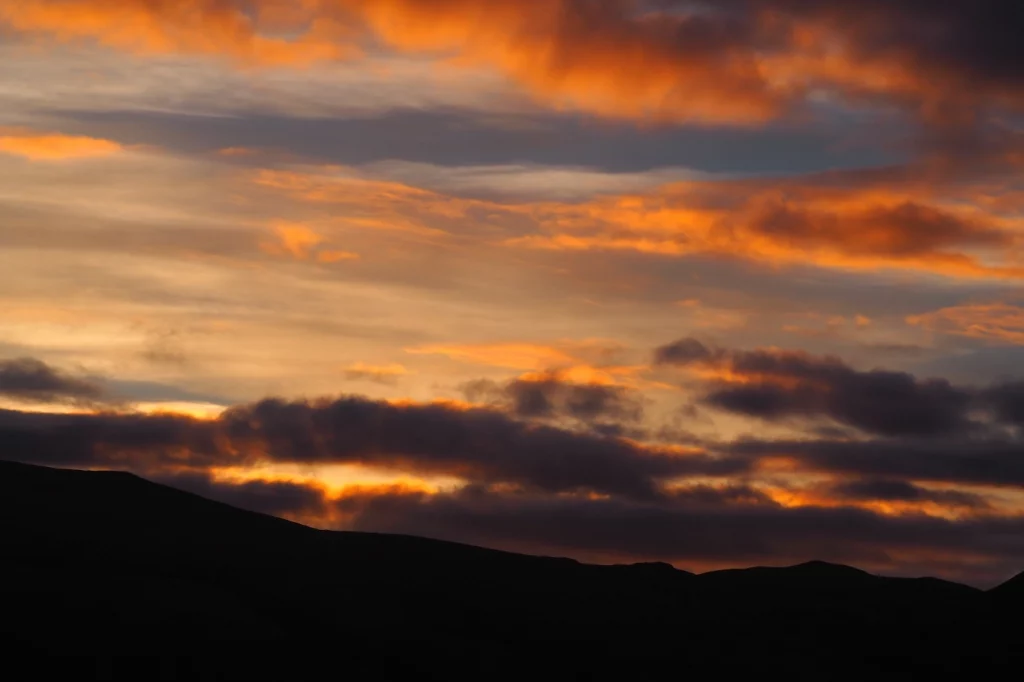 Himmel bei Sonnenuntergang