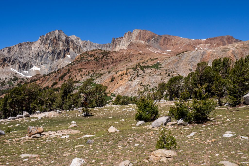 rote Berge beim Pinchot Pass
