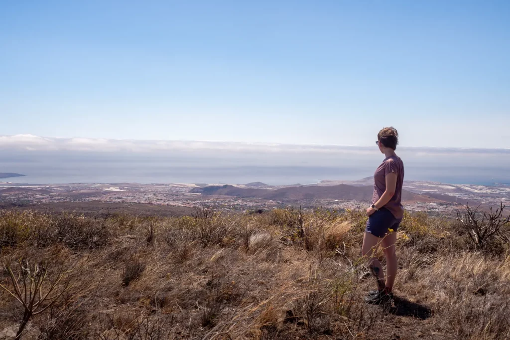 Ausblick auf Agüimes und den Atlantik